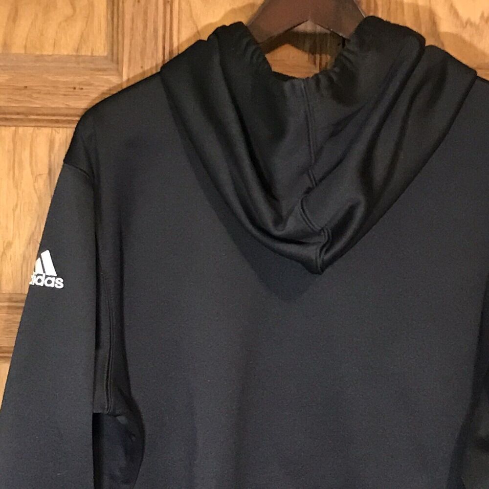 adidas Longwood University Lancers NCAA Logo Adult XL Black Pullover Hoodie - Picture 12 of 12